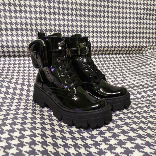 CombatsPrada Negro Charol
